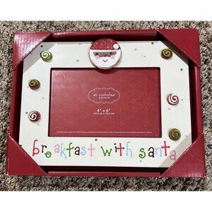 NEW ~ St. Nicholas Square  4” X 6” Photo Frame “Breakfast With Santa“ Christmas